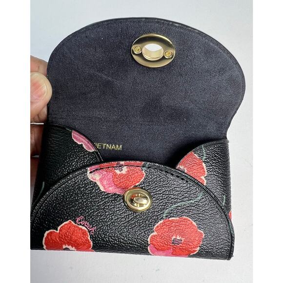 Coach turnlock card case with floral print - Picture 5 of 6